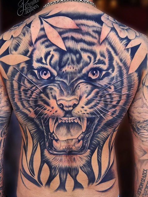 dieren tattoo leeuw